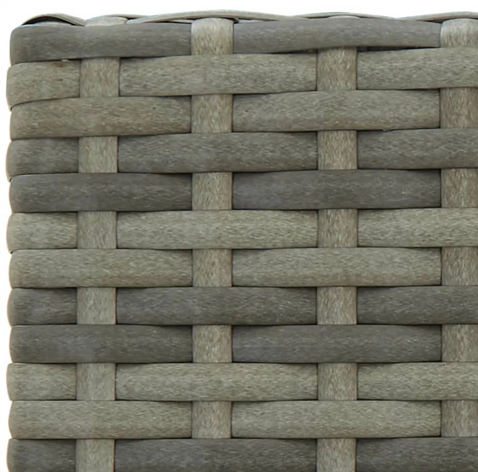 4 db szürke polyrattan bárszék