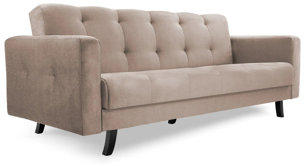 ID LISSZABON kanapéágy tárolóval - krémszínű