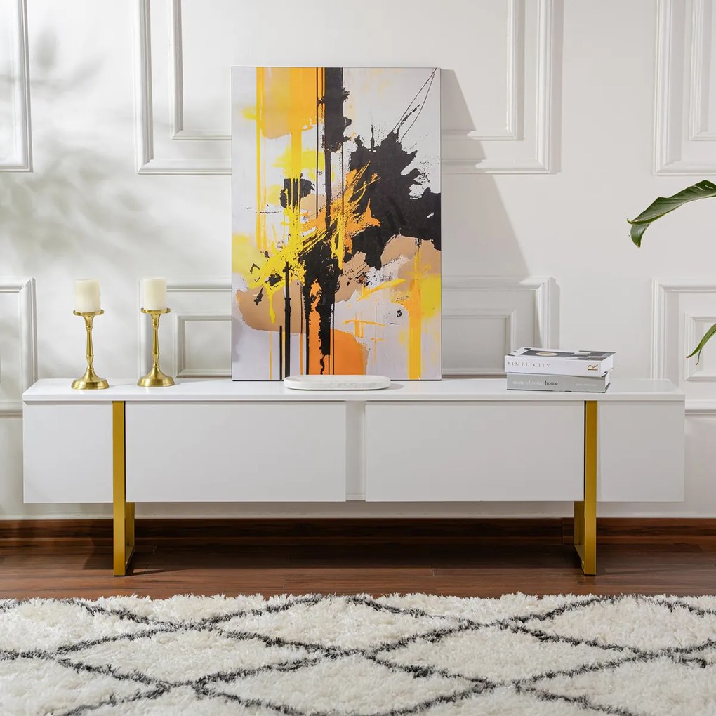 TV asztal Serenity White