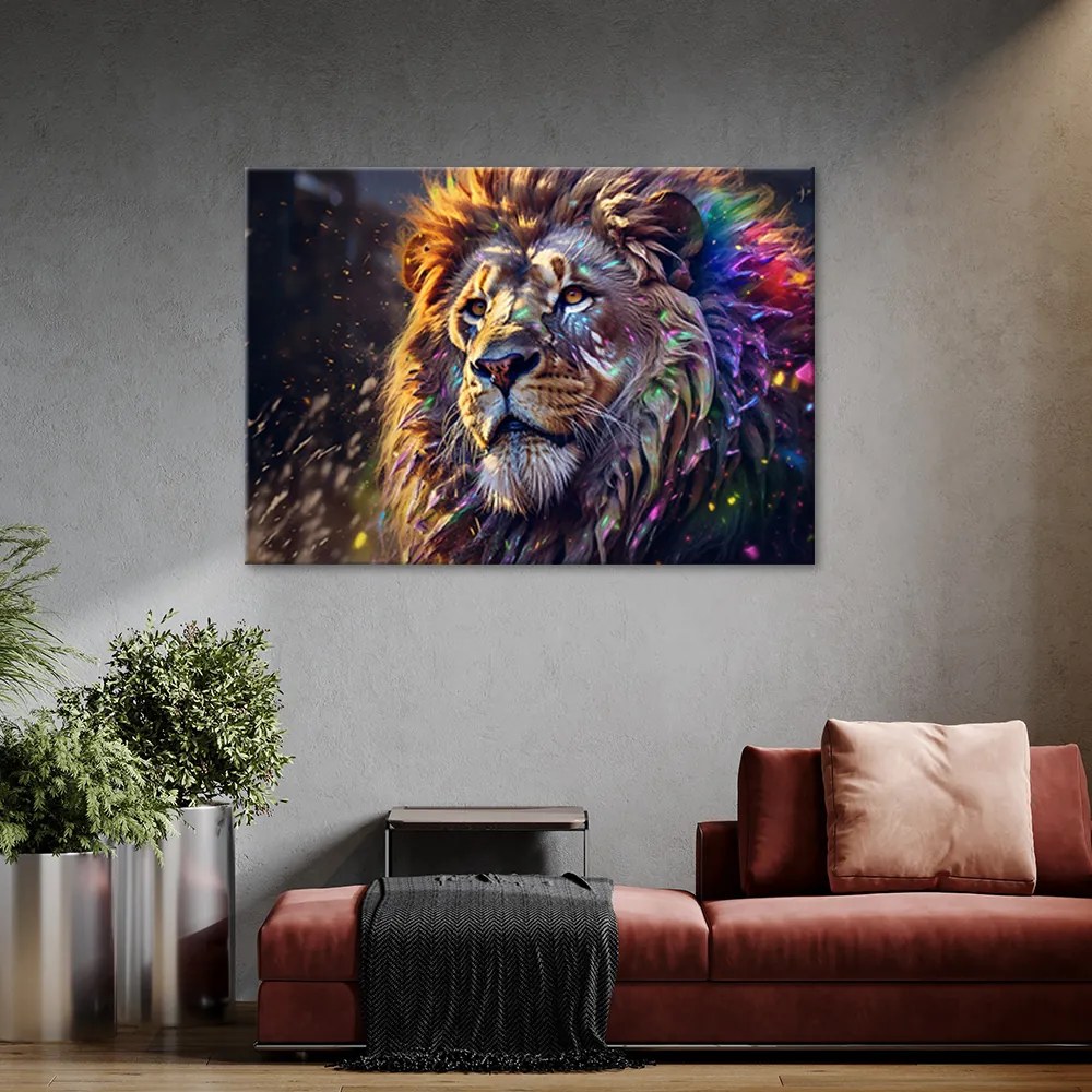 Gario Vászonkép Erős oroszlán Méret: 100 x 70 cm