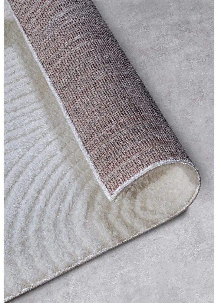 Krémszínű futószőnyeg 80x240 cm Chappe Cream White – Elle Decoration