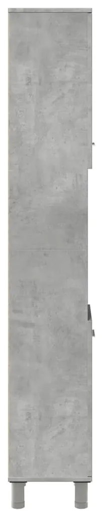 Betonszürke forgácslap fürdőszobaszekrény 30 x 30 x 179 cm