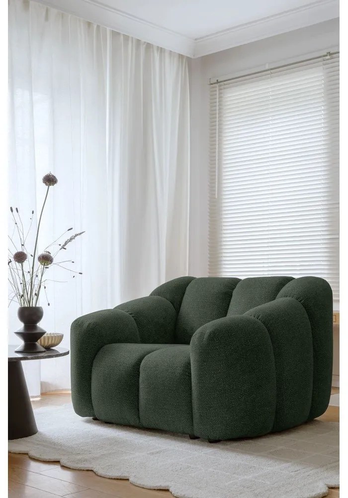 Sötétzöld fotel Shell – Miuform