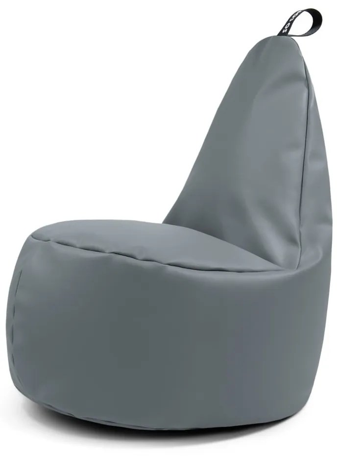 Szürke bőrutánzat babzsákfotel Lull XL – So Soft?