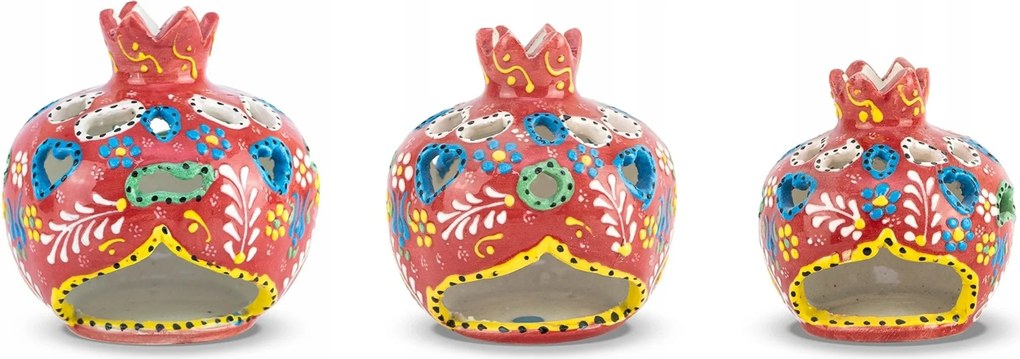 Gyertyatartó Gyertyatartók Dekoratív Minták Kerámia Dekoráció Szett