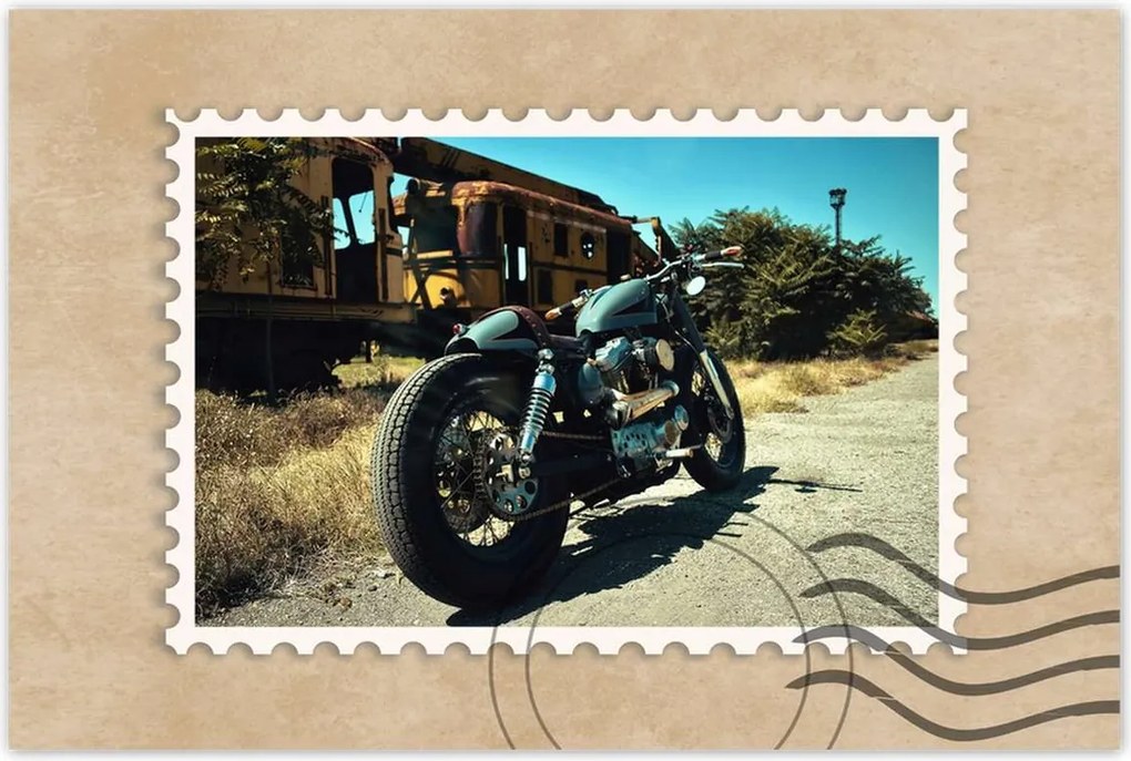 Poszterek 60x40 Klasszikus motorkerékpár Motor