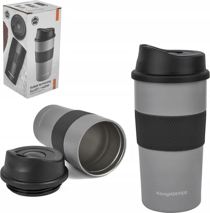 Konighoffer Termo Bögre Elliot 440 ml Szürke