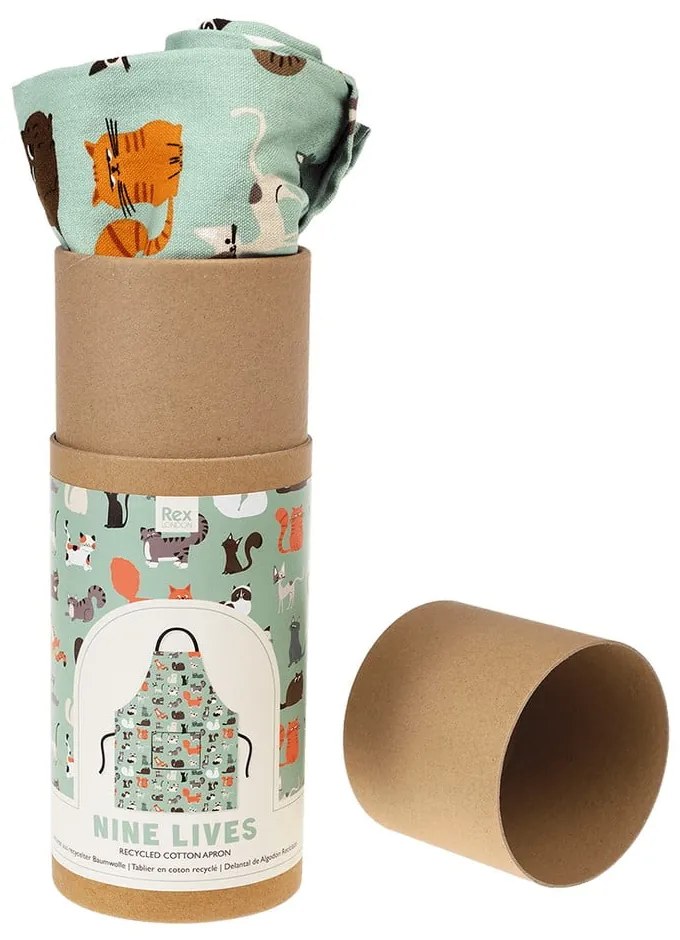 Nine Lives kötény újrahasznosított pamutból - Rex London