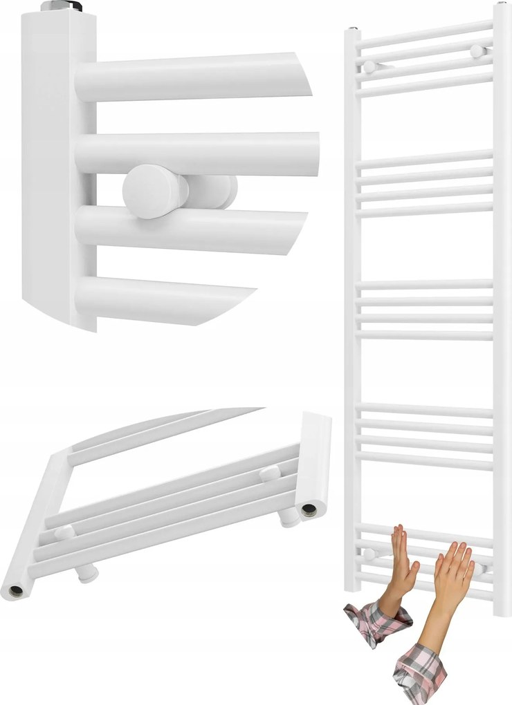 Fürdőszobai Radiátor Fehér Létra 50x140 cm Radiátor Modern Breno