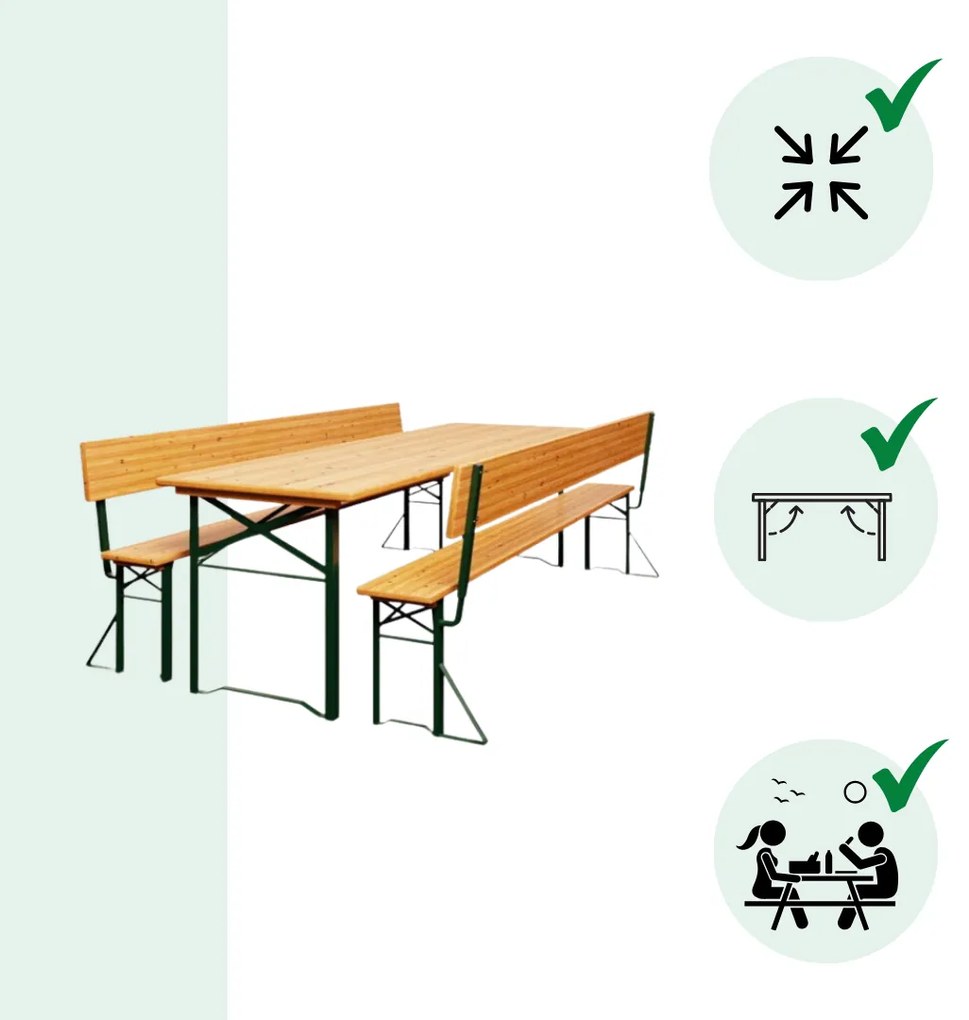 PRAKTIK sörpad készlet háttámlával, 170cm, barna Jurhan