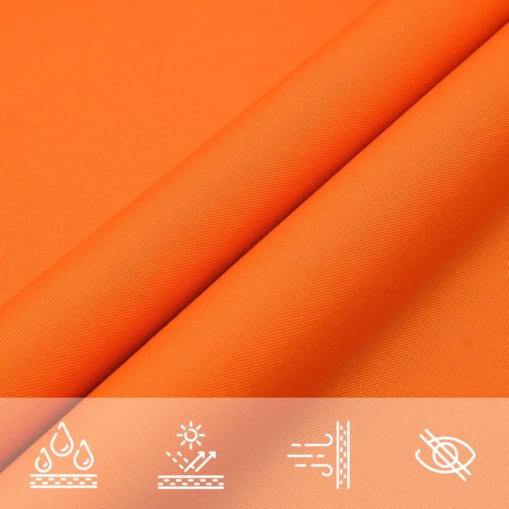 135693 Sunshade Sail Oxford Fabric Square 7x7 m Orange