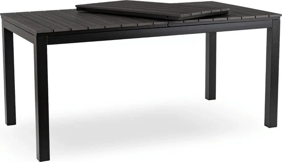 ARGOS kerti asztal 160-210 cm, sötétszürke tölgy-fekete