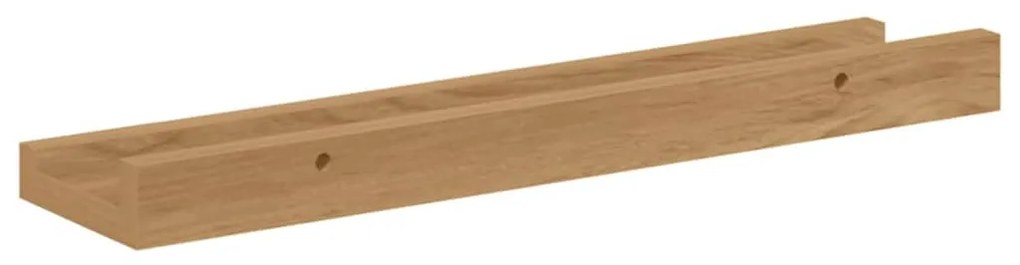 vidaXL Falpolc polcokkal tárolóval 2 pcs Barna 40 x 9 x 3 cm Faanyag