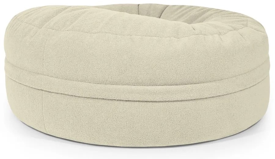 Barna buklé babzsákfotel Roll 135 – SLOWDOWN