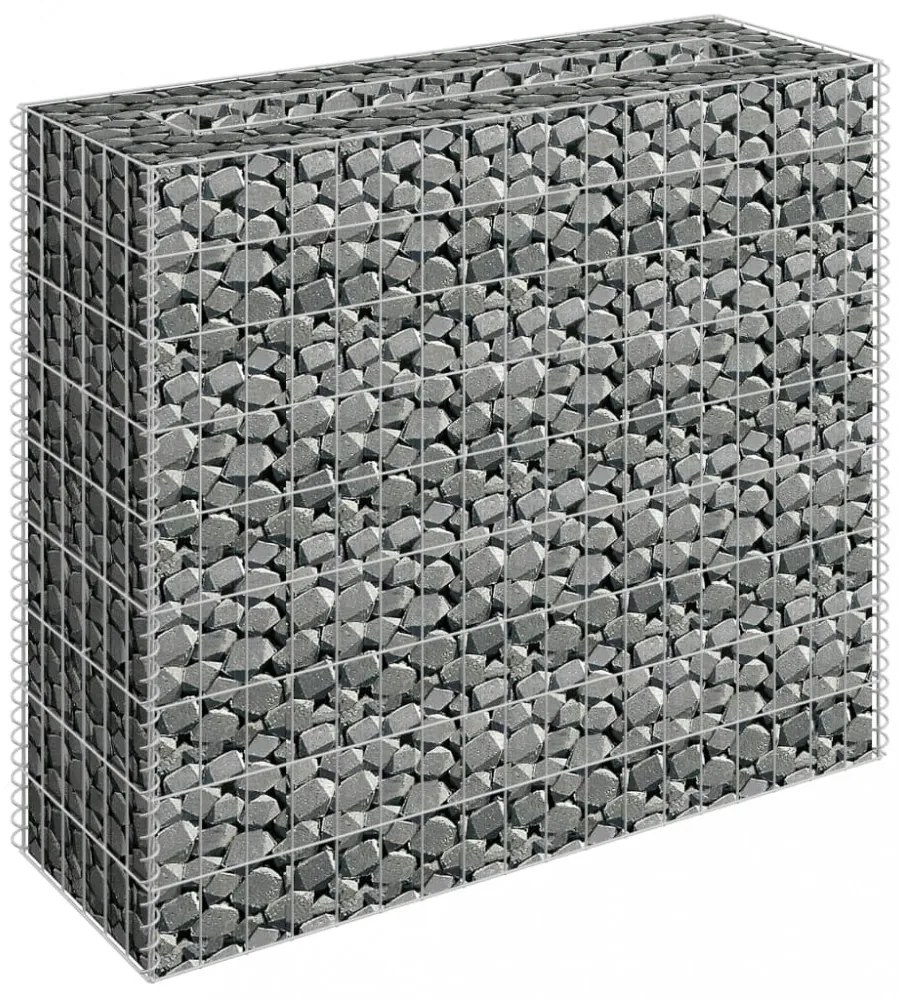 horganyzott acél gabion magaságyás 90 x 30 x 90 cm