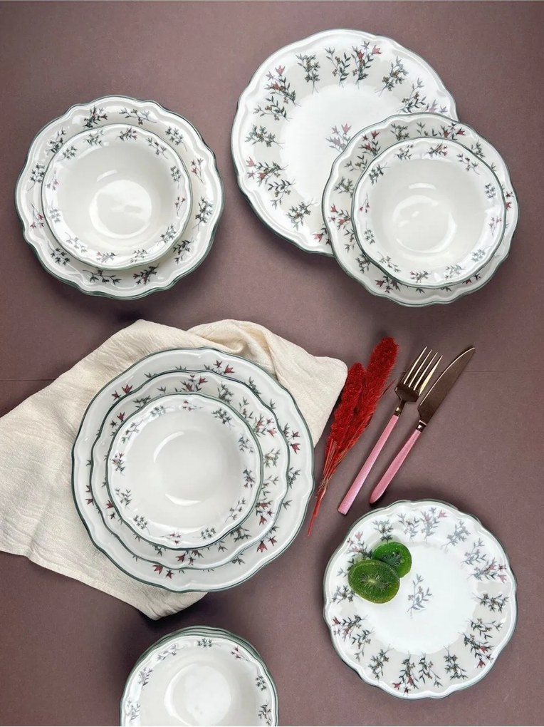 24 részes porcelán étkészlet
