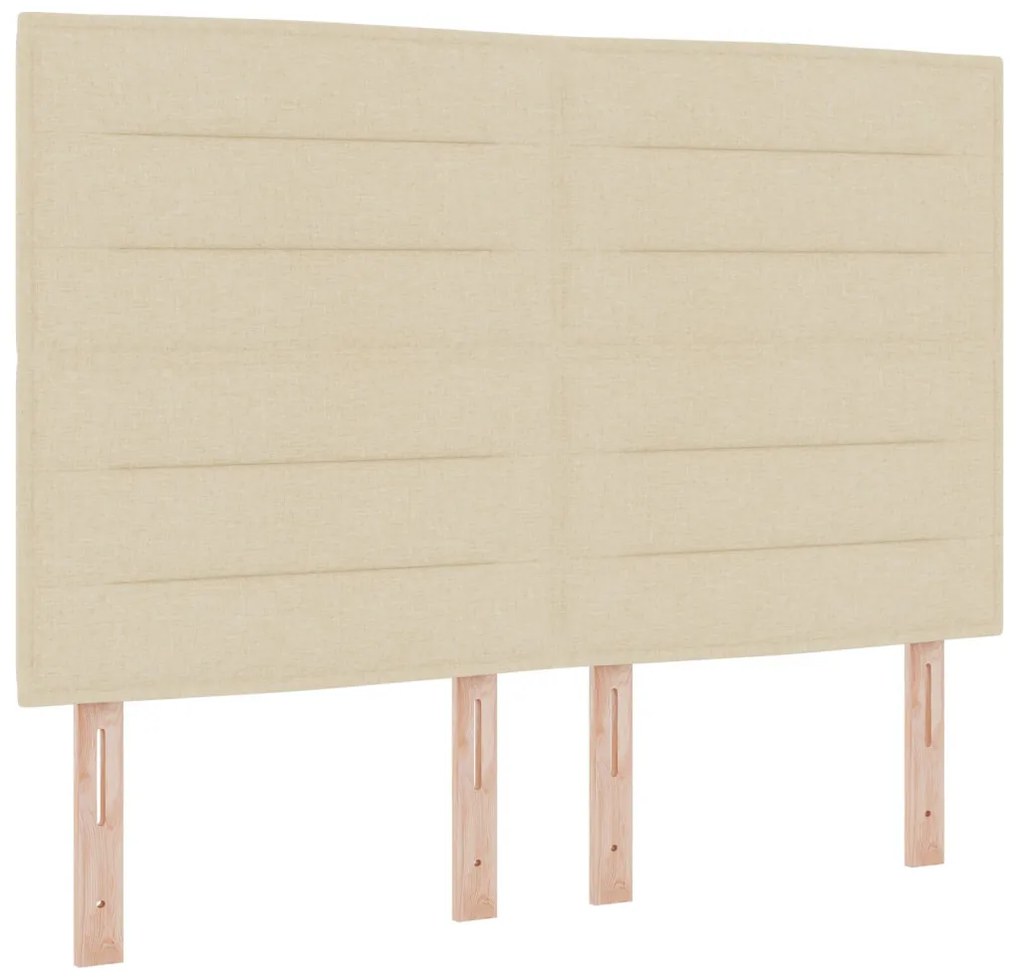 Box Spring Ágy Matraccal Krém 140x200 cm Szövet