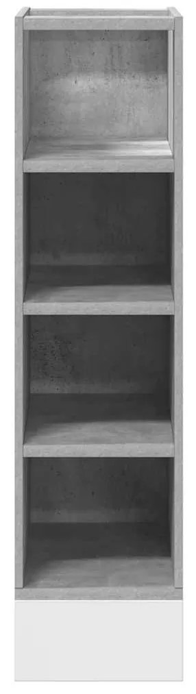 vidaXL “Riga” betonszürke szerelt fa alsószekrény 20x44,5x81,5 cm