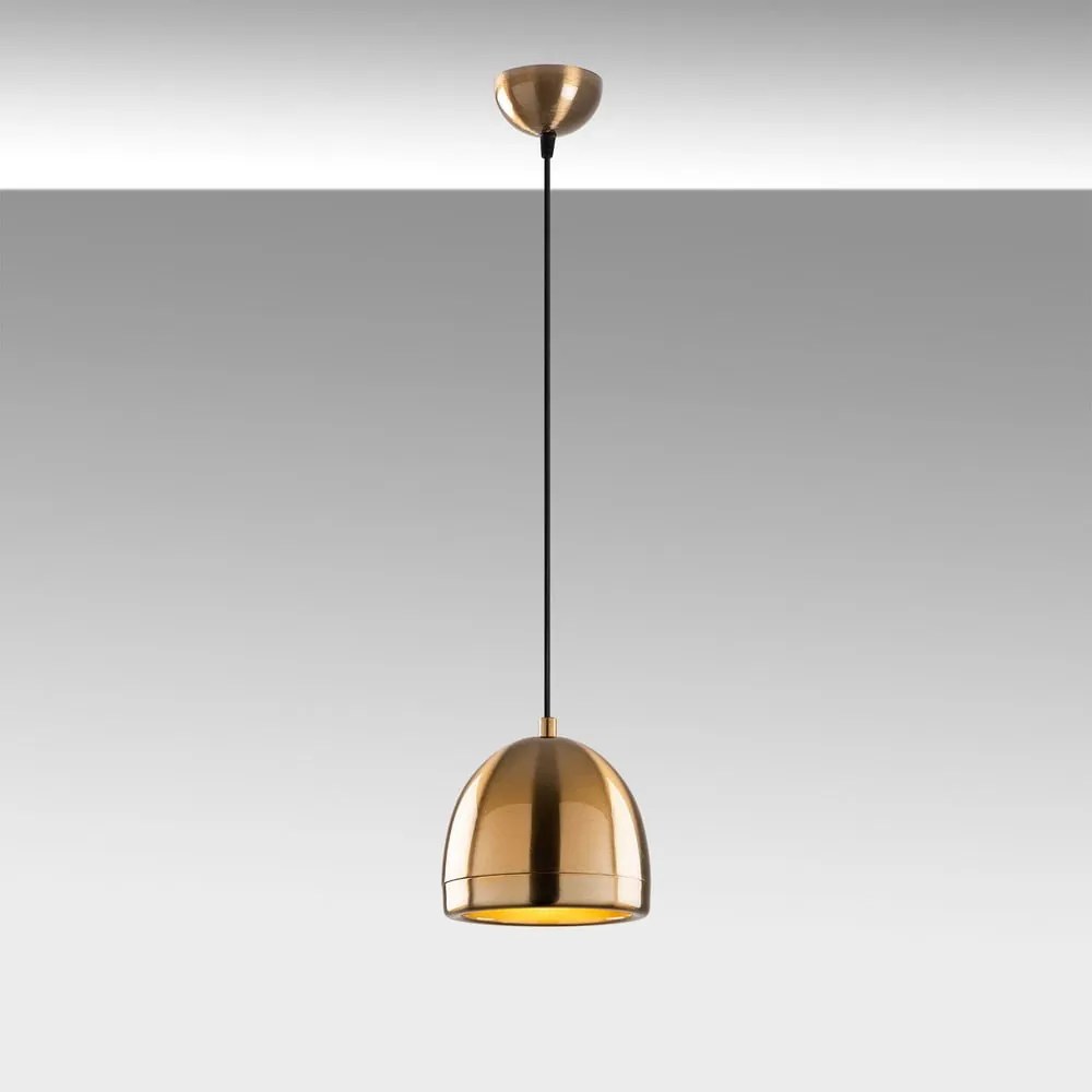 Bronzszínű függőlámpa fém búrával ø 17 cm Mugo – Opviq lights