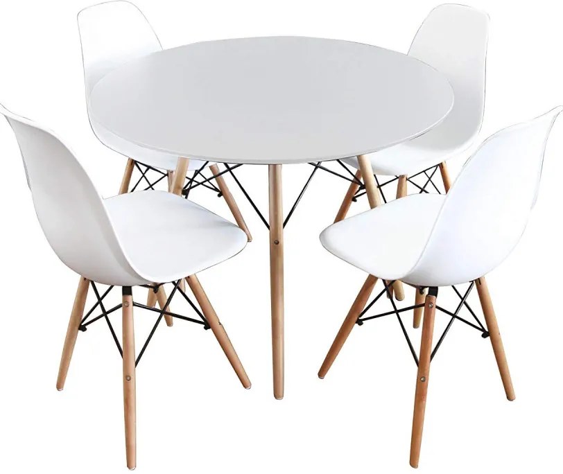 GAMIN II NEW modern 80cm étkezőszett 4 étkezőszékkel