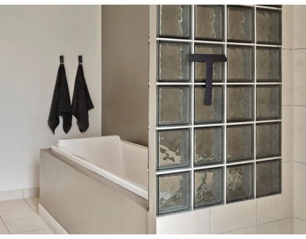 Fekete vízlehúzó tartóval 22 cm Ume – Zone