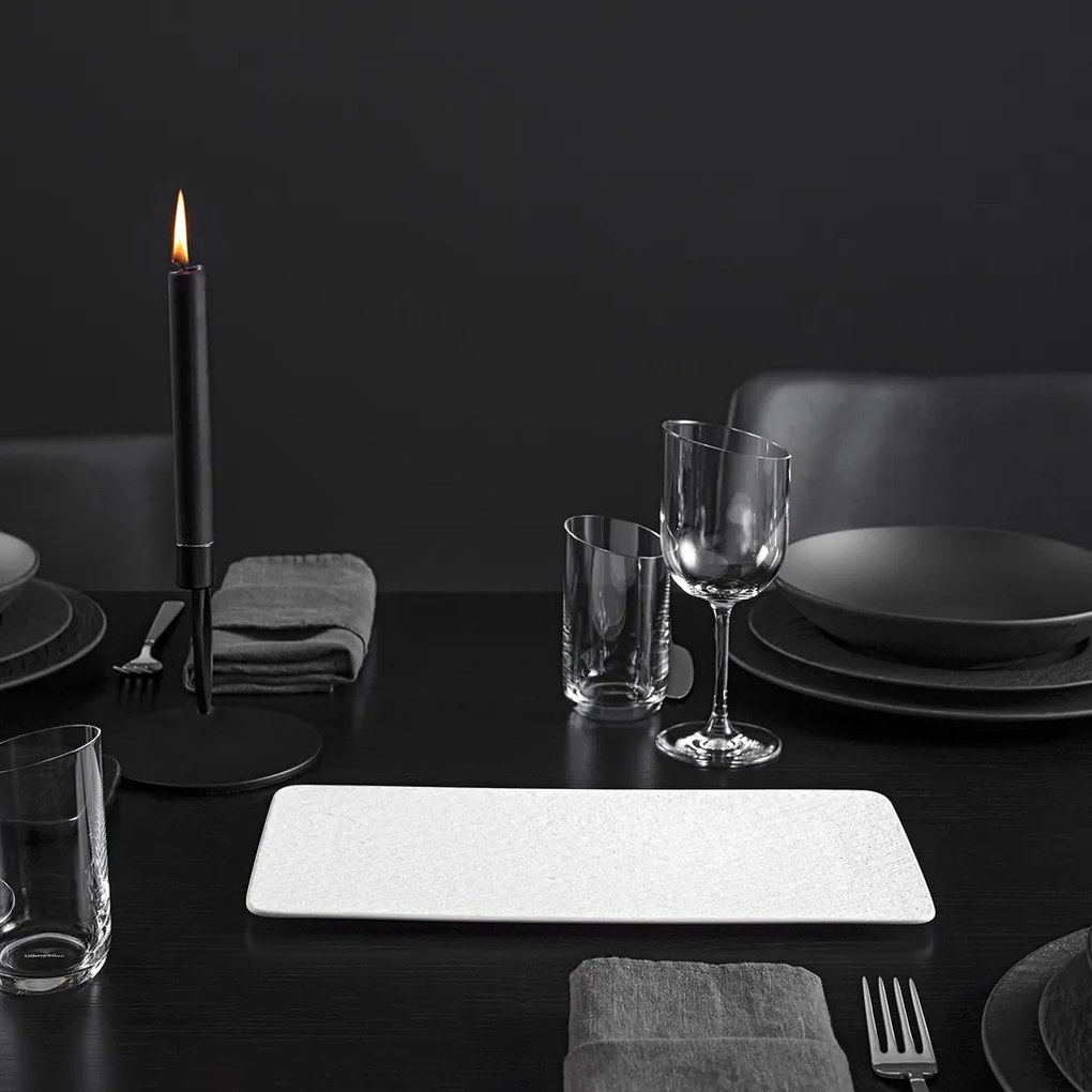 Négyszögletes tálaló, Manufacture Rock blanc kollekció - Villeroy & Boch