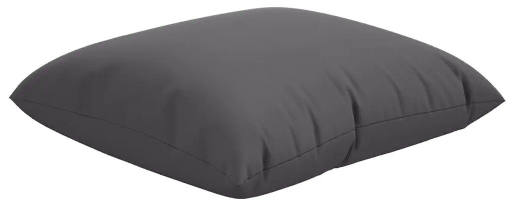 4 db antracitszürke szövet kanapépárna 40 x 40 cm