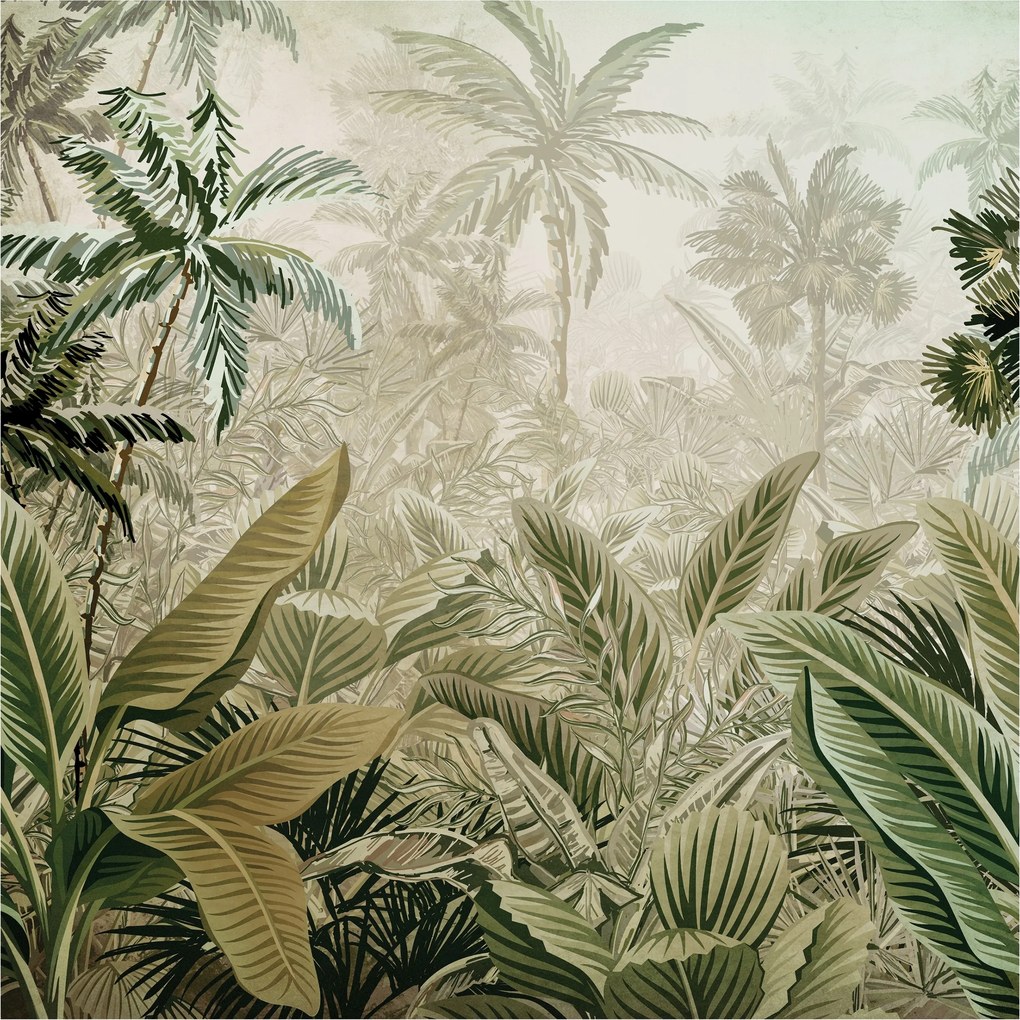 Méretre Szabott Fotótapéta Dzsungel Amazonas erdő Ragasztó