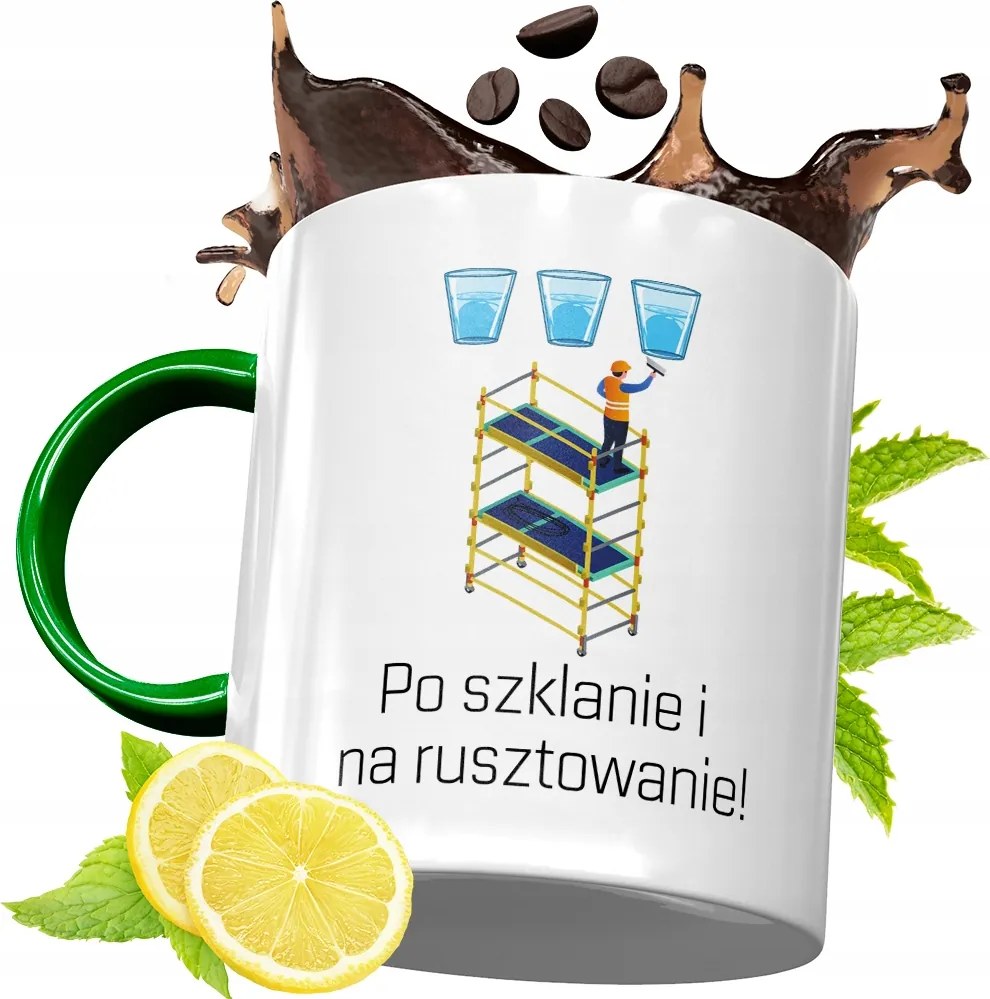 Zöld Bögre Építőknek Születésnapra Ajándék fényképes nyomtatással