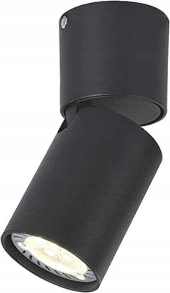 Aca Lighting fali spotlámpa 1xGU10 fekete alumínium D5.5xH13CM Elitis