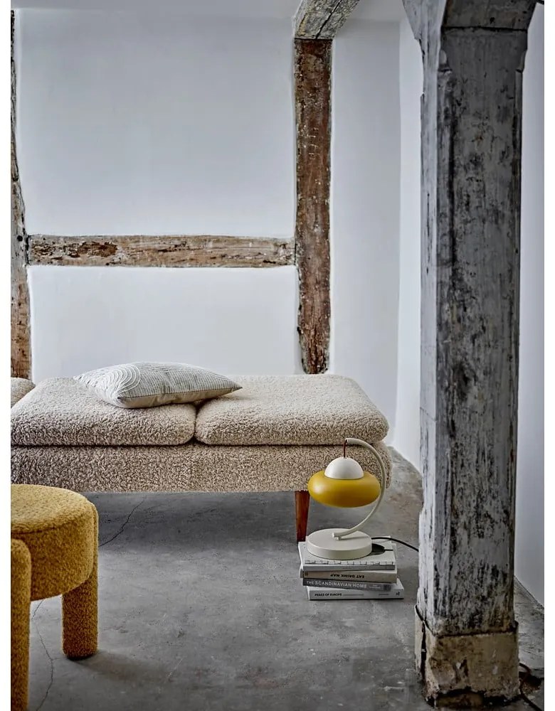 Okkersárga kárpitozott ülőke Bruno – Bloomingville