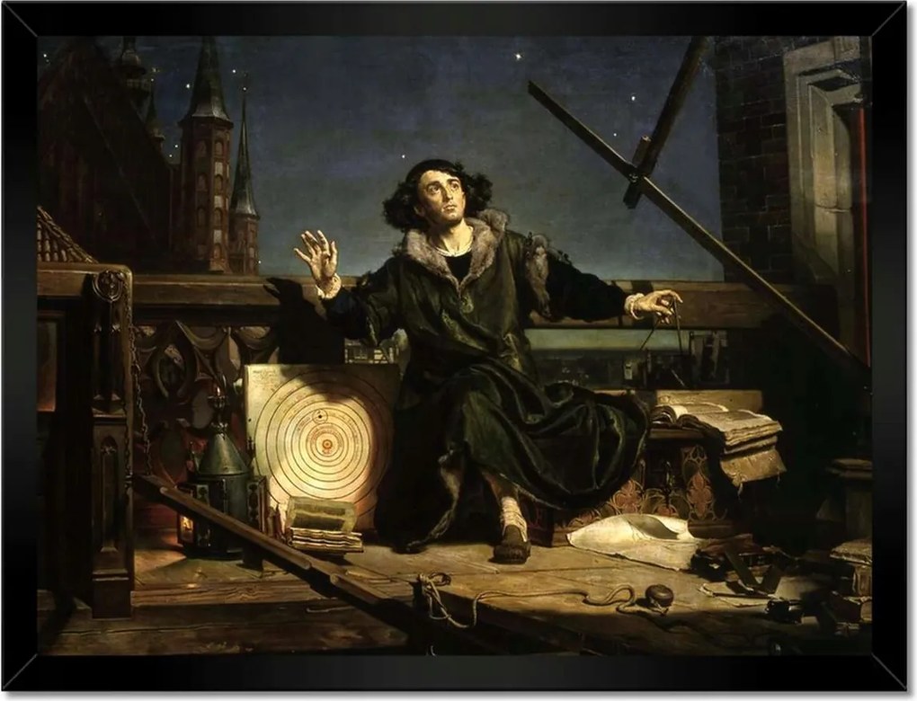 Poszterek keretben 40x30 Csillagász Kopernikusz Beszélgetés