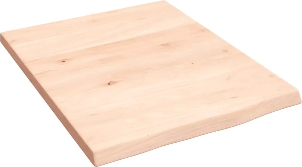 vidaXL kezeletlen tömör fa fürdőszobai pult 40x50x2 cm