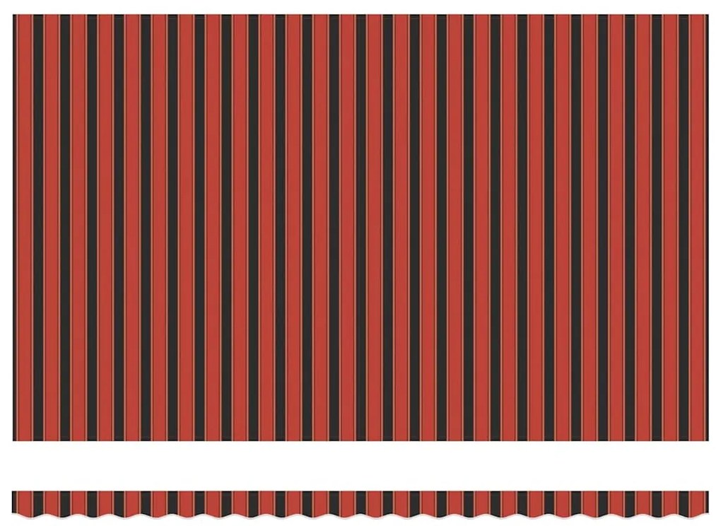 Behúzható napellenző narancssárga és barna 500 × 300 cm
