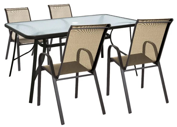 Arlon 4+1 kerti bútor garnitúra szett