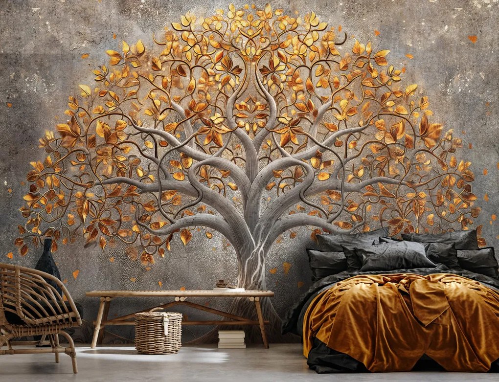 Életfa poszter, fotótapéta, Vlies (208 x 146 cm)