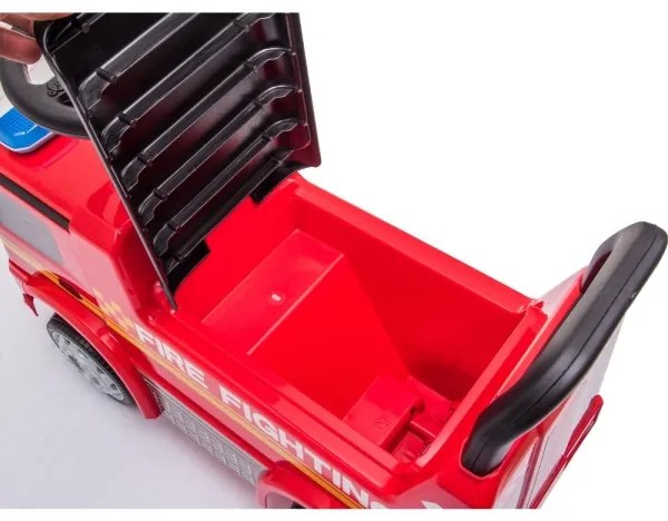 Push autó Mercedes Tűzoltóautó 2xAA piros