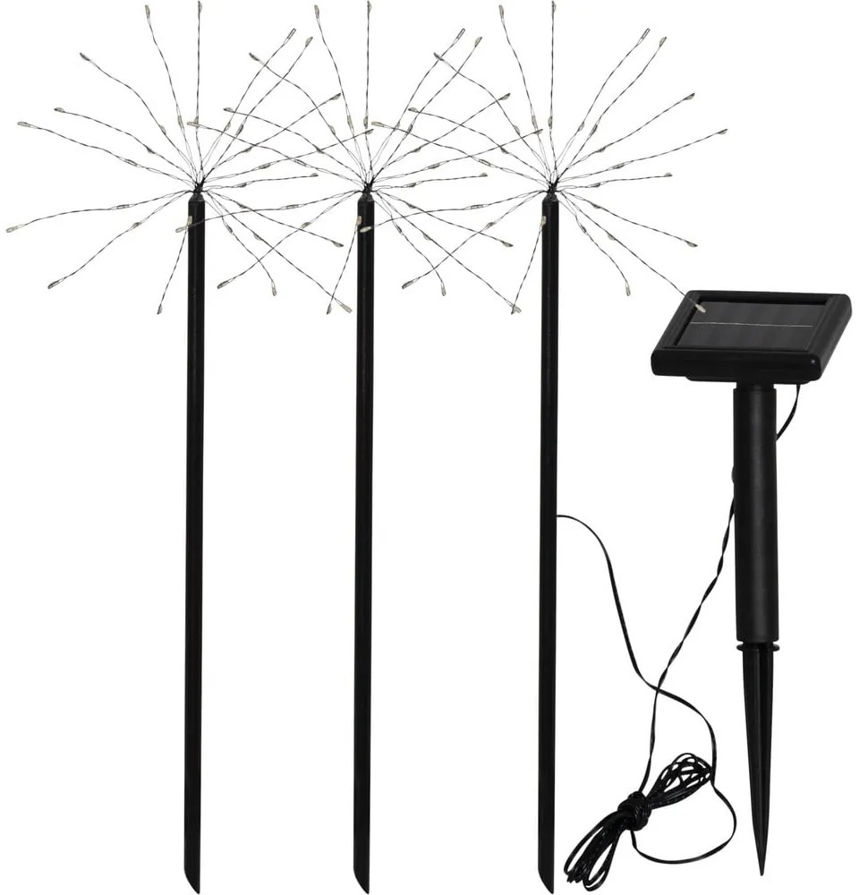 Firework 3 db kültéri napelemes LED lámpa, magasság 40 cm - Star Trading