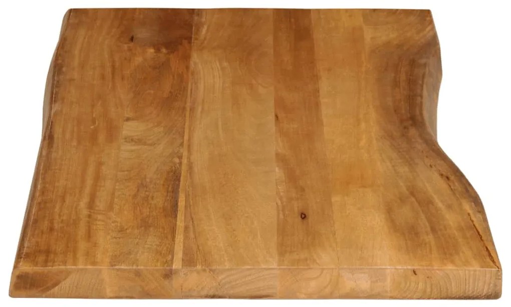 tömör mangófa természetes élű asztallap 100 x 60 x 2,5 cm