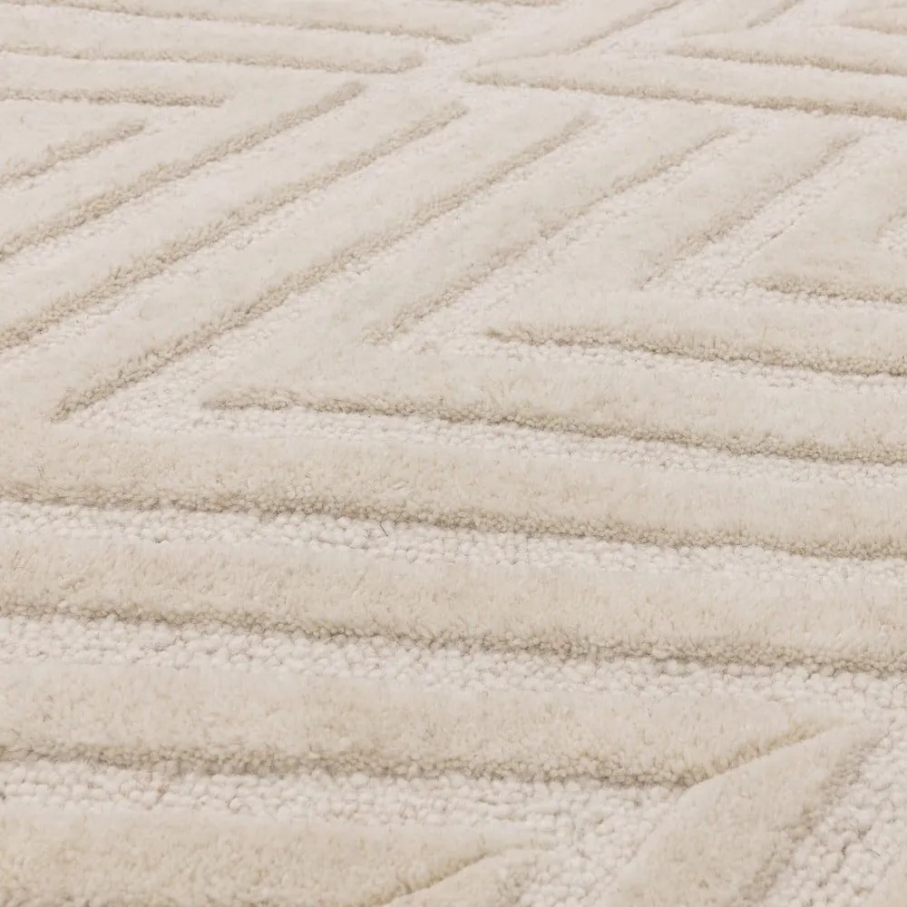Krémszínű gyapjú szőnyeg 200x290 cm Hague – Asiatic Carpets