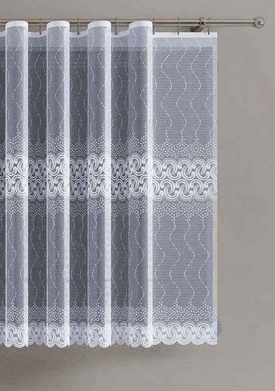 Mg Függöny 618/392 Fehér 400X160cm kész szalaggal