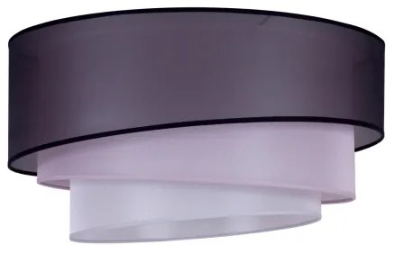 Duolla - Mennyezeti lámpa TRIO 1xE27/15W/230V á. 45 cm fekete/rózsaszín/ezüst