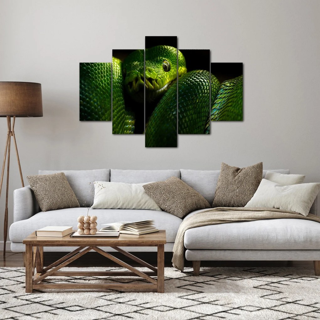 Kép - Zöld kígyó (150x105 cm)