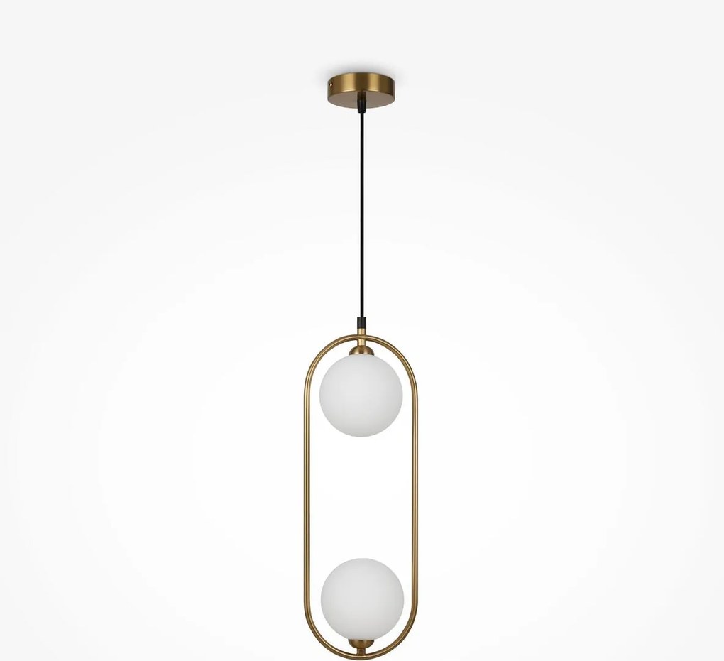 Maytoni klasszikus modern függeszték ring fehér sárgaréz mymod013pl-02bs1