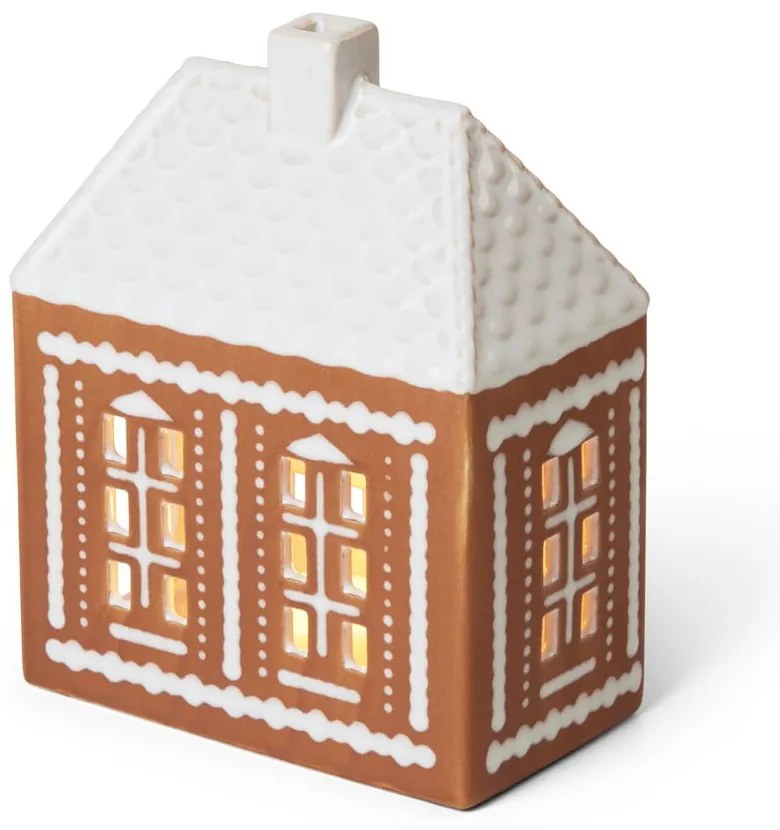 Kerámia gyertyatartó teamécseshez Gingerbread Lighthouse – Kähler Design