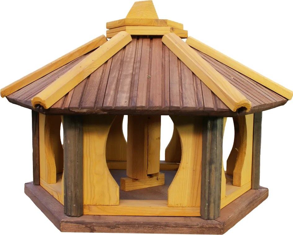 Madáretető állványhoz fa töltettel KW62