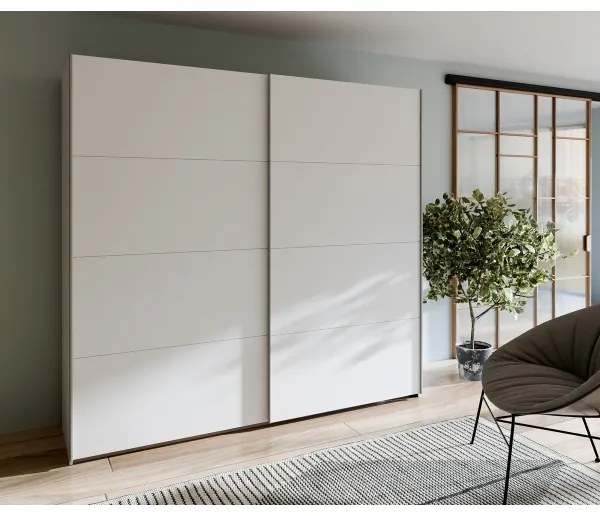 KARO tükrös gardróbszekrény 220x210 cm, fehér