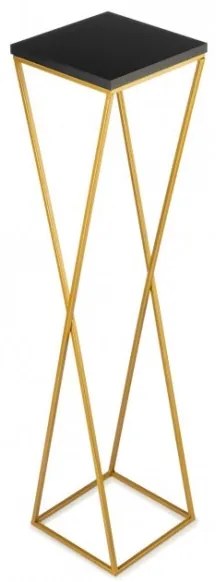 LOFT virágtartó állvány 100x24 cm arany/fekete