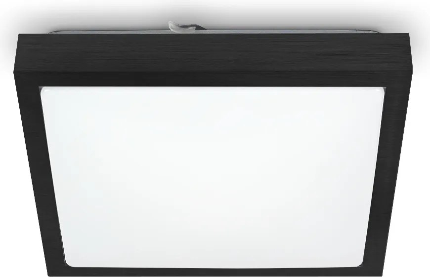 Mennyezeti Lámpa Plafon Lámpatest 2xE27 Négyzet Alakú Falra Szerelhető Fekete