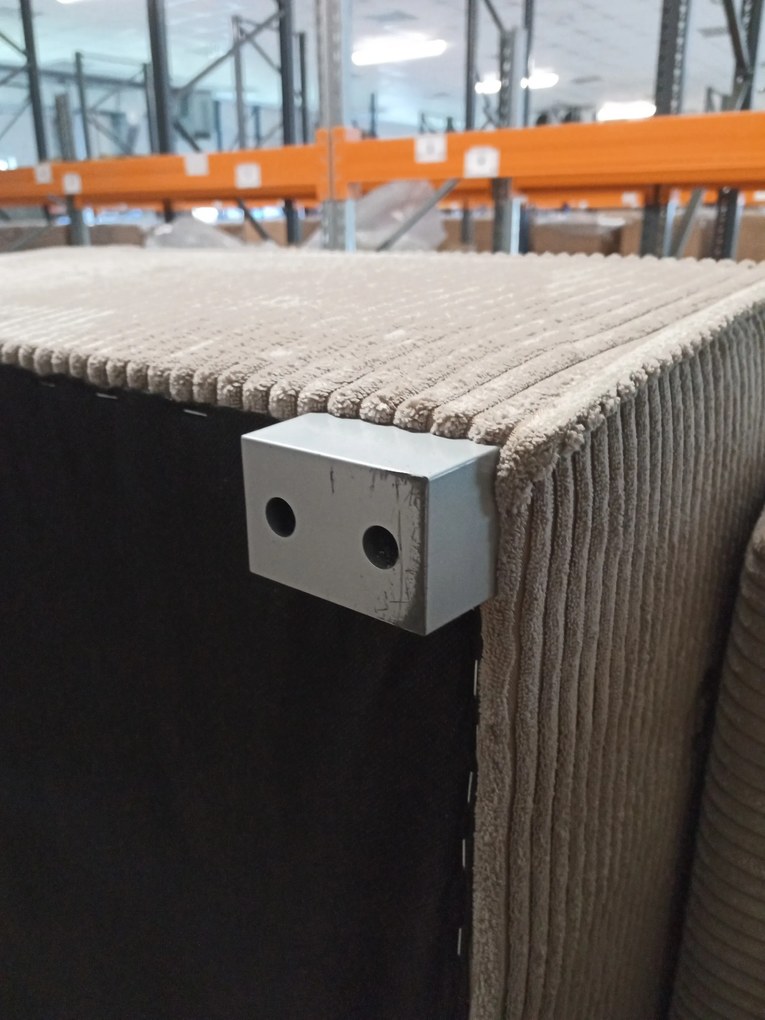 AKCIÓ Bézs sarokkanapé SMART COSARO, kétoldalas + 2 db párna INGYEN II. osztály